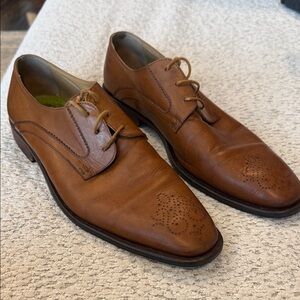 Oliver Sweeney Brown Leather Men's 10 Dress Shoes